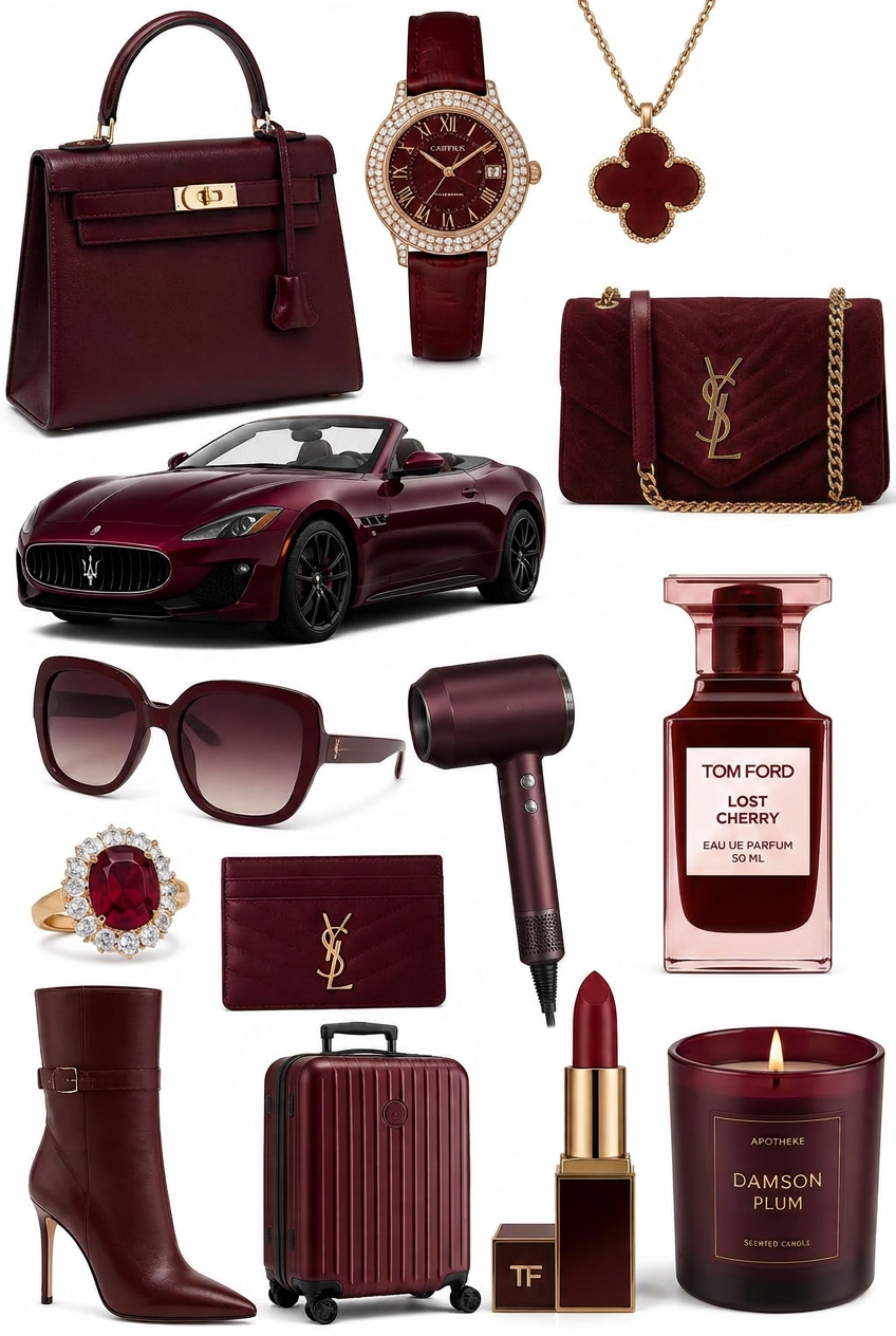 Every Burgundy Rich Girl: The Wine-Red Wishlist
