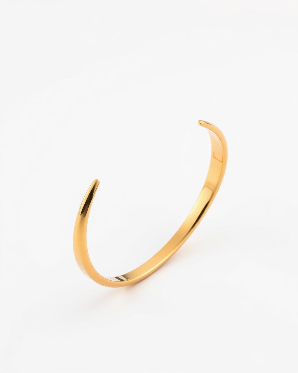 Bottega Veneta Sculptural Gold Cuff